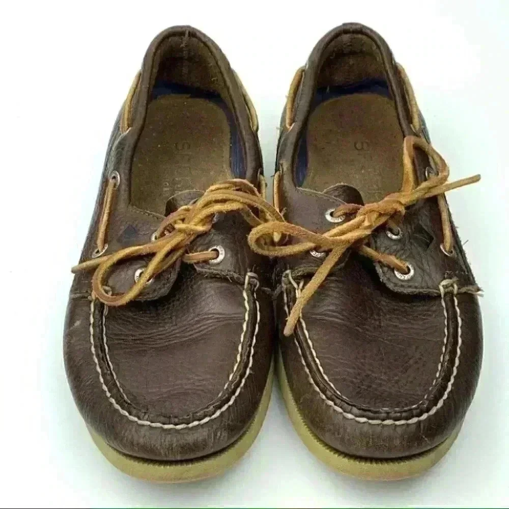 Sperry Topsider mens loafers size 8 brown leather
